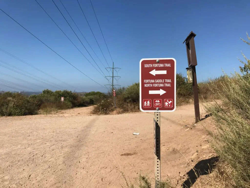 Signs for North and South Fortuna