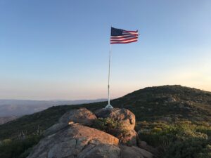 American Flag at Viejas Mountain