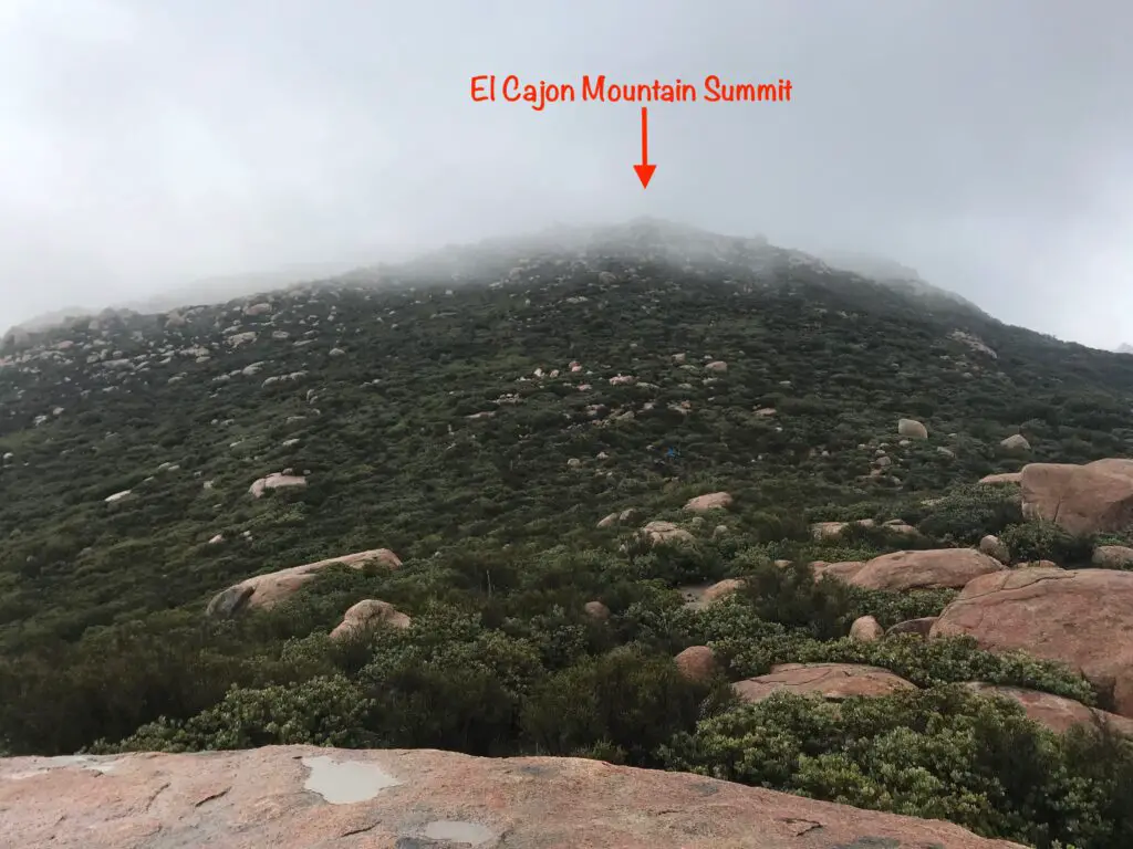 El Cajon Mountain Summit