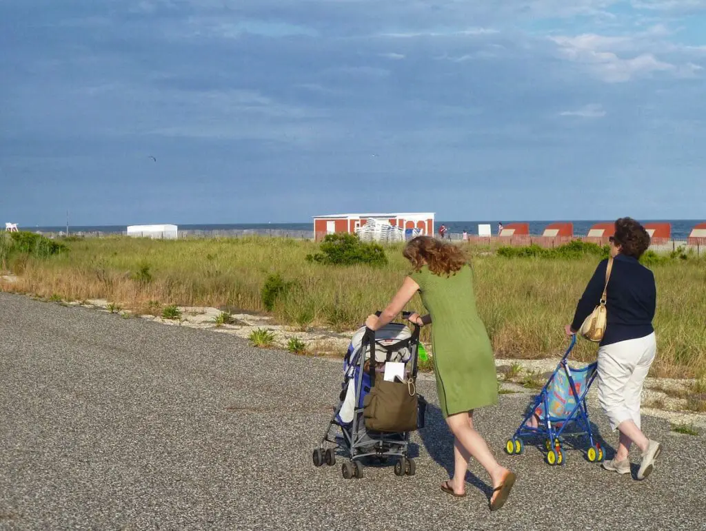 hiking with kids in stroller