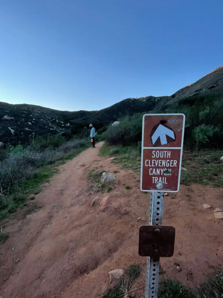 Clevenger Canyon Hiking Trail Markers